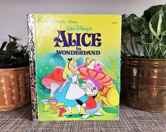 Vintage 1991 Alice In Wonderland Little Golden Book