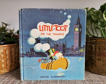 Vintage 1964 Little Toot on the Thames by Hardie Gramatky, Weekly Reader Children's Book Club, Hardcover Children's Book