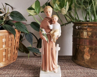 Vintage Rare Ucagco Saint Anthony of Padua Figurine, St Anthony