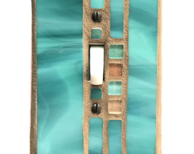Mosaic Light Switch Cover, Dimmer Switch, Stained Glass Switch Plates