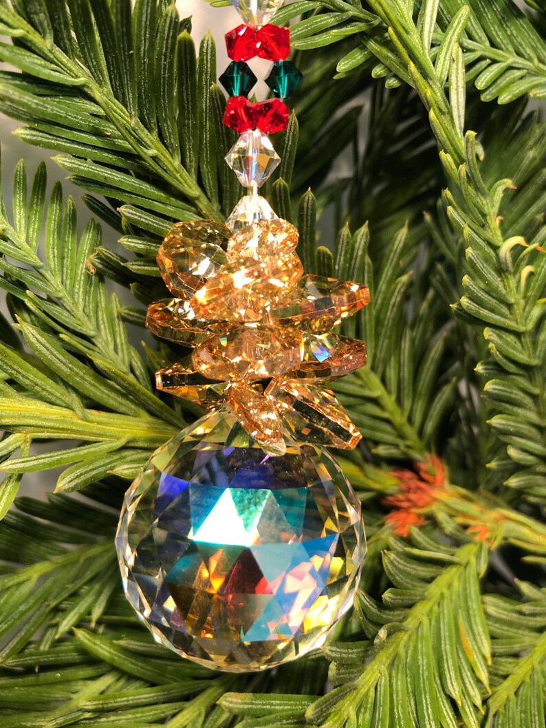 Swarovski Crystals Crystal Sun Catcher Pineapple Suncatcher Etsy