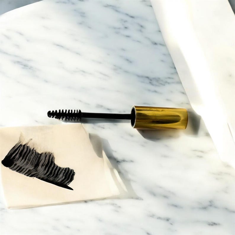 Natural Mascara for Sensitive Eyes | 6 Ingredients | Handmade Clean Beauty | Non-Toxic Minimalist Makeup image 3
