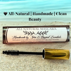 Natural Mascara for Sensitive Eyes | 6 Ingredients | Handmade Clean Beauty | Non-Toxic Minimalist Makeup