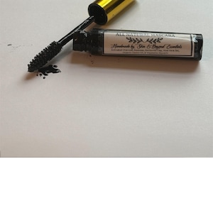 Natural Mascara for Sensitive Eyes | 6 Ingredients | Handmade Clean Beauty | Non-Toxic Minimalist Makeup image 7