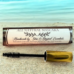 Natural Mascara for Sensitive Eyes | 6 Ingredients | Handmade Clean Beauty | Non-Toxic Minimalist Makeup image 10