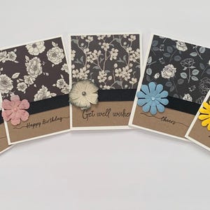 Set mit 5 Grußkarten.  A2, 11,6 x 14 cm.