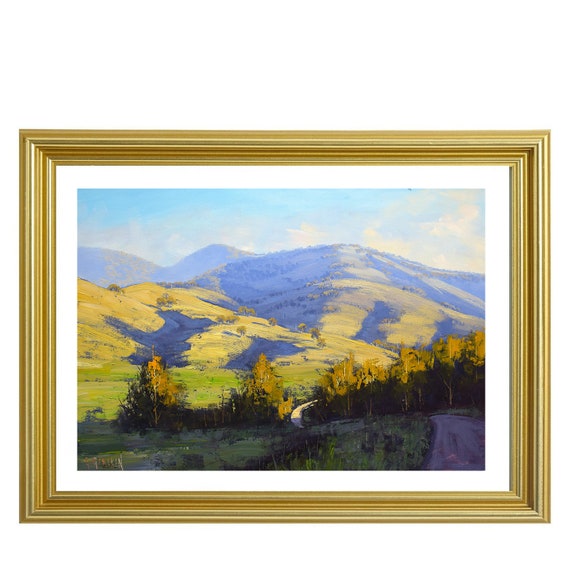 Australian Landscape, Spring, Green Hills, Pastoral, Landscape