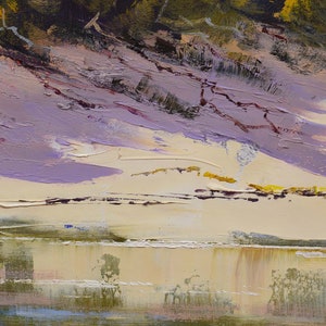 Beach Painting, beach dunes,sand dunes, Original oil painting, Impressionist coastal Wall Art image 3
