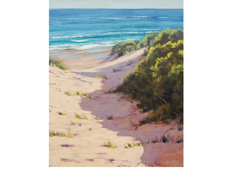 BEACH PAINTINGS Sand Dunes Painting Original Oil Seascape by Etsy