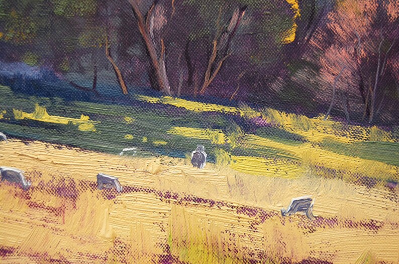 SHEEP FARM PAINTING Rural Landscape Painting Original Oil Painting Listed Artist Graham Gercken