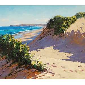 Beach Dune PAINTING  Impressionist Seascape by Graham Gercken