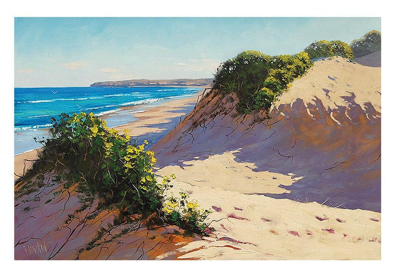 Beach Dune PAINTING Impressionist Seascape by Graham Gercken image 1