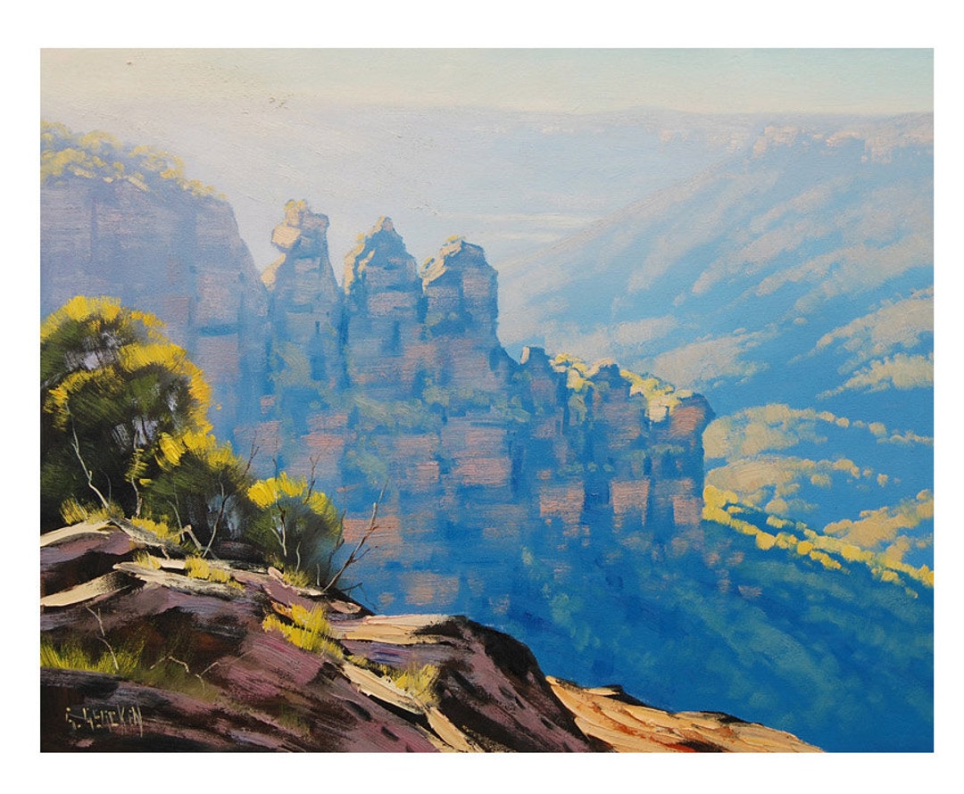 三姉妹の絵画 ブルーマウンテンの絵画 オーストラリアの絵画 グラハム
