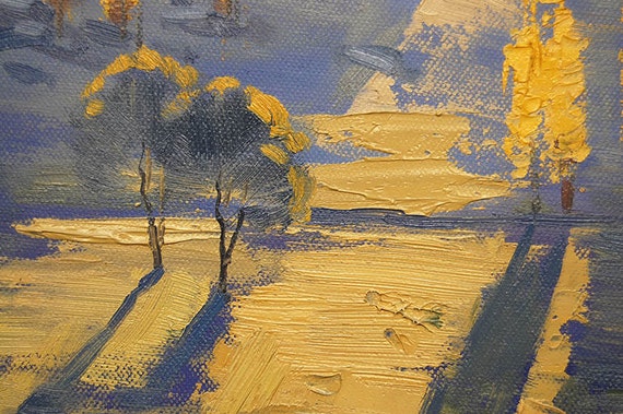 LANDSCAPE PAINTING Traditional Oil Painting Rural Landscape Fine