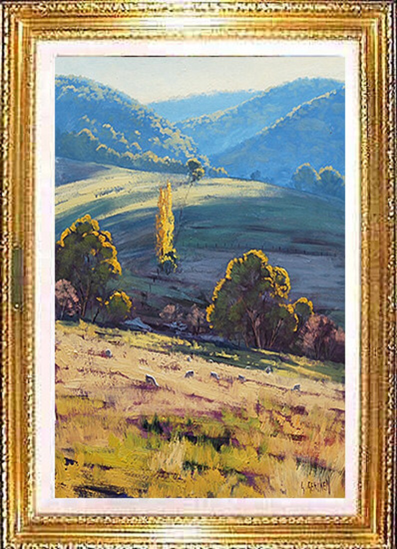 SHEEP FARM PAINTING Rural Landscape Painting Original Oil Painting Listed Artist Graham Gercken