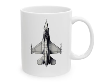 F-16 Fighting Falcon Ceramic Mug, (11oz, 15oz)