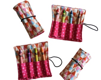 Triangles Mini Crayon Rolls