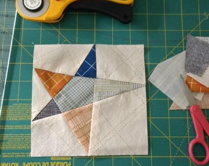 Brix Paper Piecing Pattern - Etsy Canada