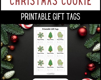 Christmas Cookie Gift Tags [Printable PDF]