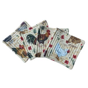 Yard Bird Quilted Coasters