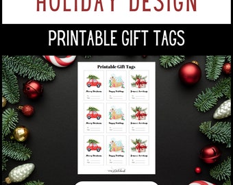 Holiday Design Gift Tags [Printable PDF]