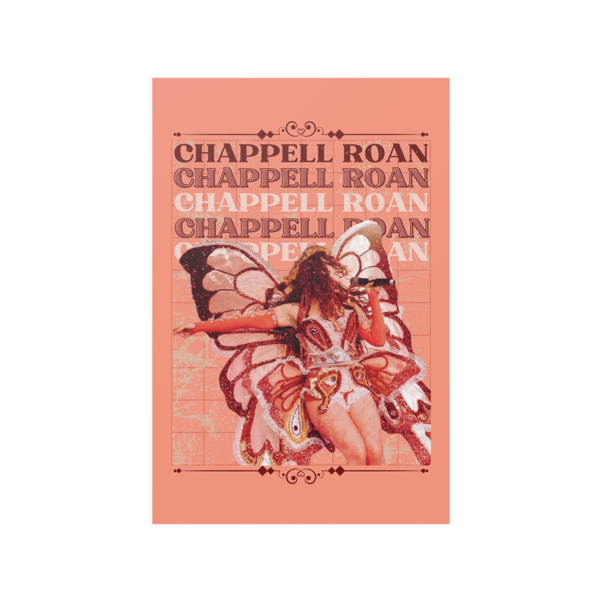 Discover Colorful Butterfly Chappell Roan Premium Matte Vertical Posters, Music Lover Decor