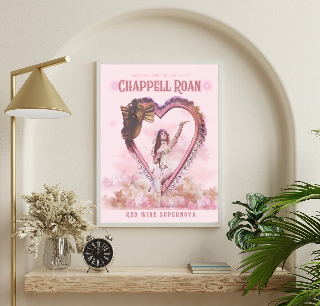 Chappell Roan Red Wine Supernova Satin Poster Vintage Indie Pop Wall