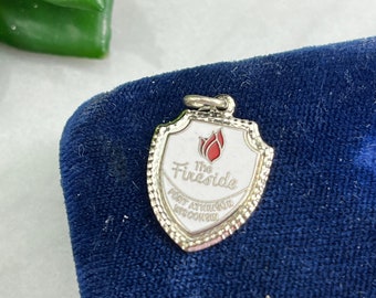 Vintage The Fireside Wisconsin Souvenir Charm - Travel Souvenir, Bracelet Charm