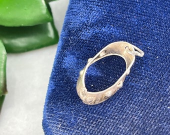 Sterling Silver Cowboy Belt Charm - Cowgirl Country Southwest Charm for Bracelet