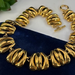 Anne Klein Jewelry Necklace - Gold Tone Chunky Chain, Toggle Clasp