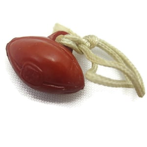 Football Cracker Jack Charm - Plastic Celluloid Pendant