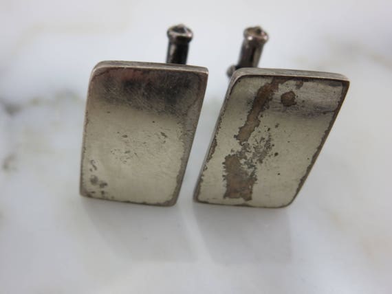 Sterling Cufflinks - Silver Cuff Links,Minimalist… - image 8