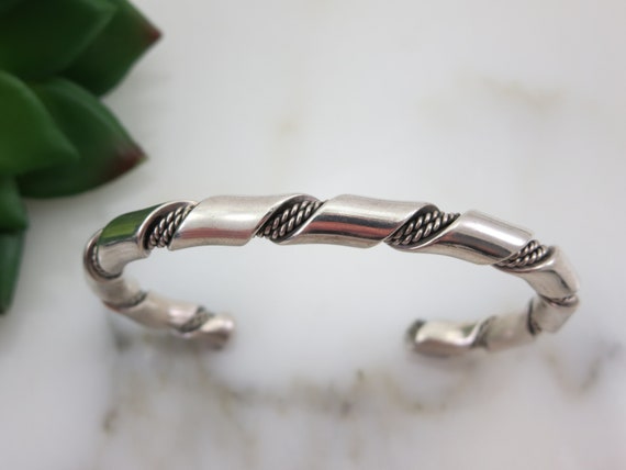 Vintage Sterling Silver Navajo Style Bracelet Vintage Native