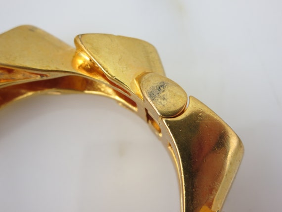 Alexis Bittar Jewelry Gold Art Deco Clamper Brace… - image 6