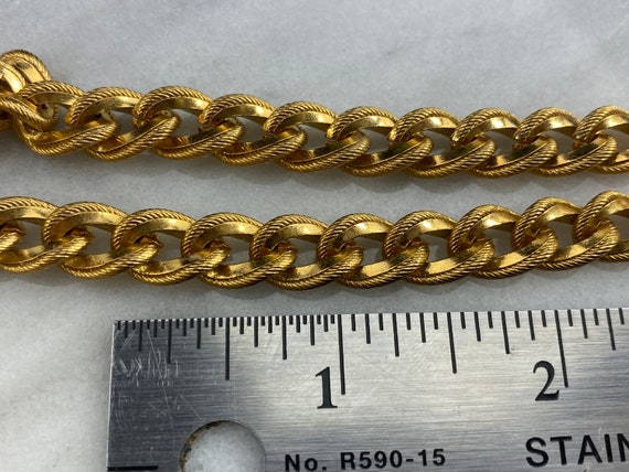 Gold Tone Chain Necklace - Vintage Napier Costume… - image 4