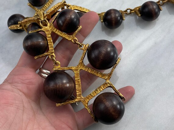 Brutalist Statement Necklace - Large & Chunky Mid… - image 3