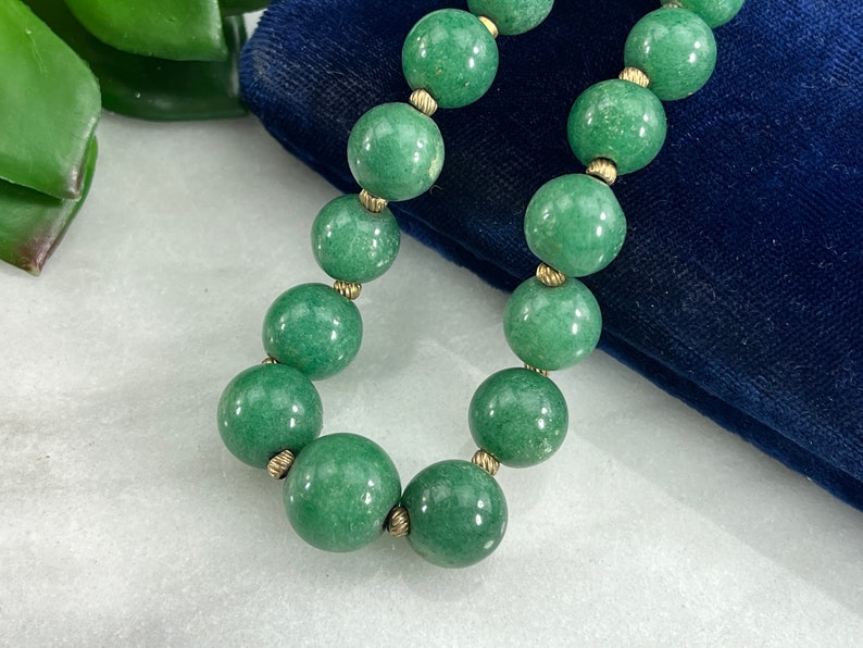 Green Aventurine Beaded Necklace image 1