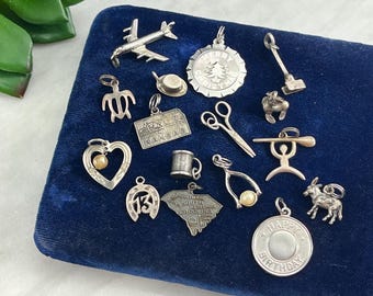 Sterling Silver Bracelet Charm or Pendant - ONE PIECE Your Choice