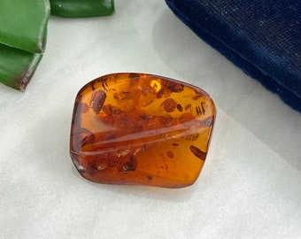 Vintage Amber Nugget Brooch - Genuine Amber Jewelry