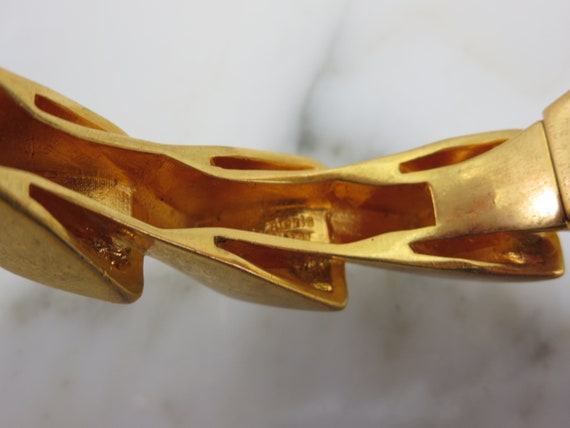 Alexis Bittar Jewelry Gold Art Deco Clamper Brace… - image 8