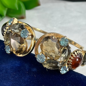 Juliana strass klemarmband - jaren 1950 kostuumsieraden armbanden voor dames, vintage