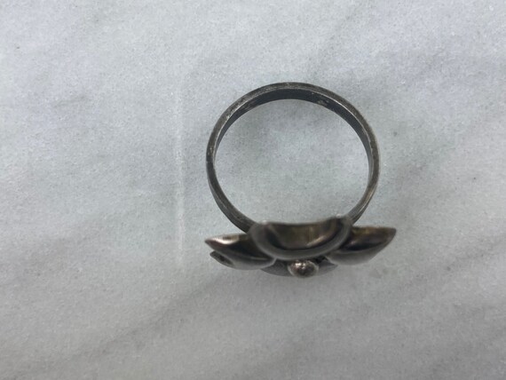 Sterling Statement Ring - Silver Flower Ring, Mex… - image 6