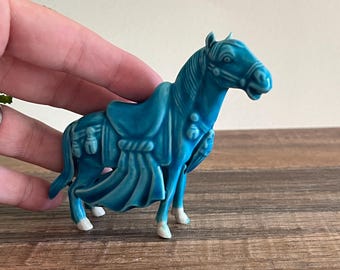 青磁の馬の置物 - 中国唐馬 - Etsy 日本