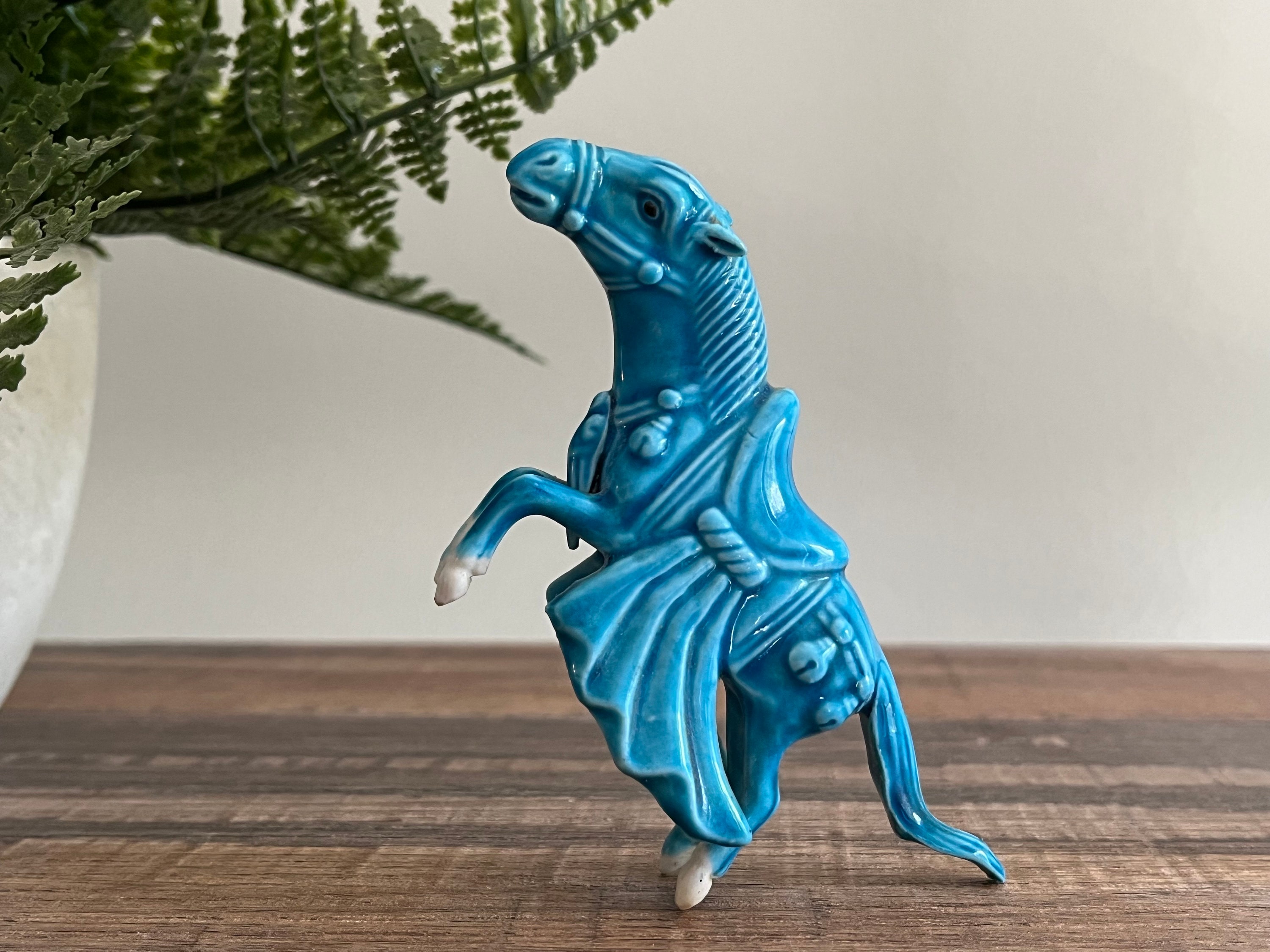 青磁の馬の置物 - 中国唐馬 - Etsy 日本