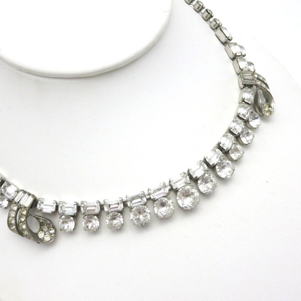 Art Deco strass collier - Bijoux de mariage Prom