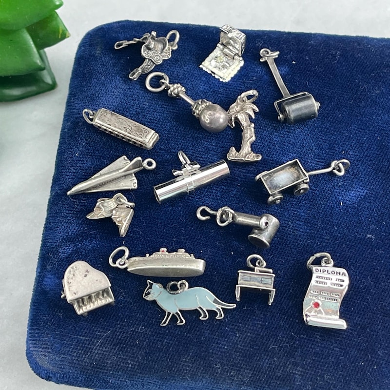 Silver Charms Etsy
