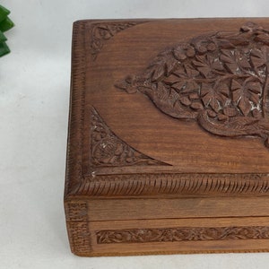 Vintage Wooden Trinket Box - Jewelry Box for Men