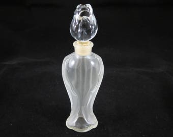 French Perfume Bottle - Guerlain Flacon Amphore Empty Rosebud Bottle