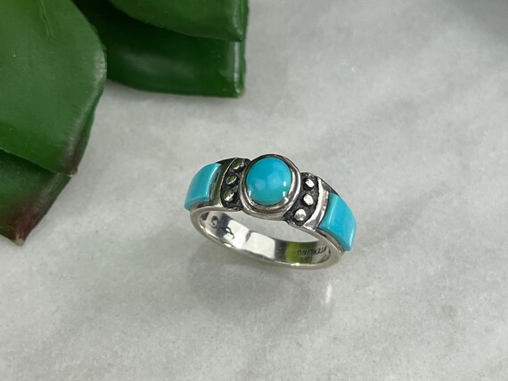 Sterling Silver Turquoise Ring - Silver Cloud Jew… - image 3