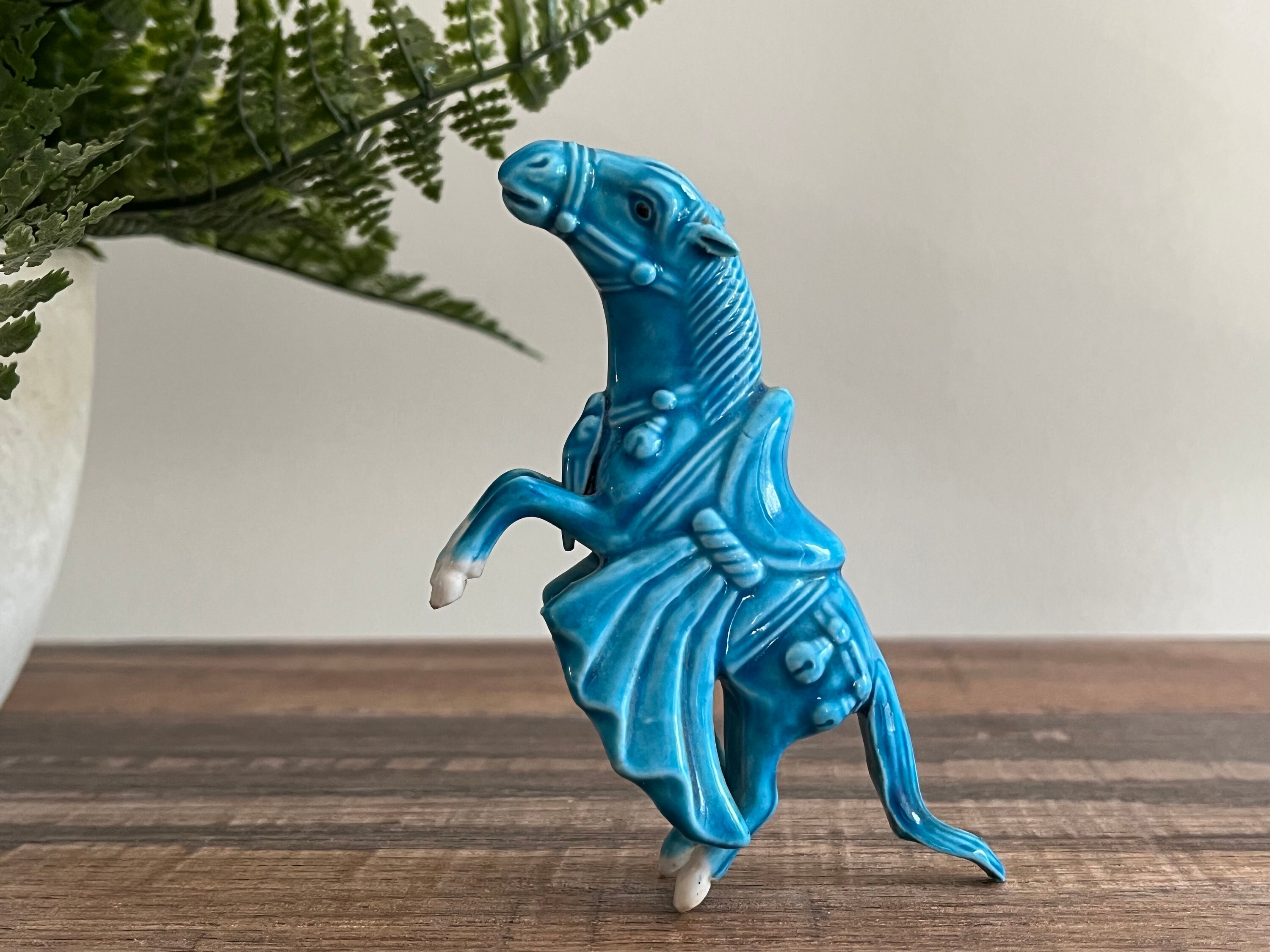 青磁の馬の置物 - 中国唐馬 - Etsy 日本